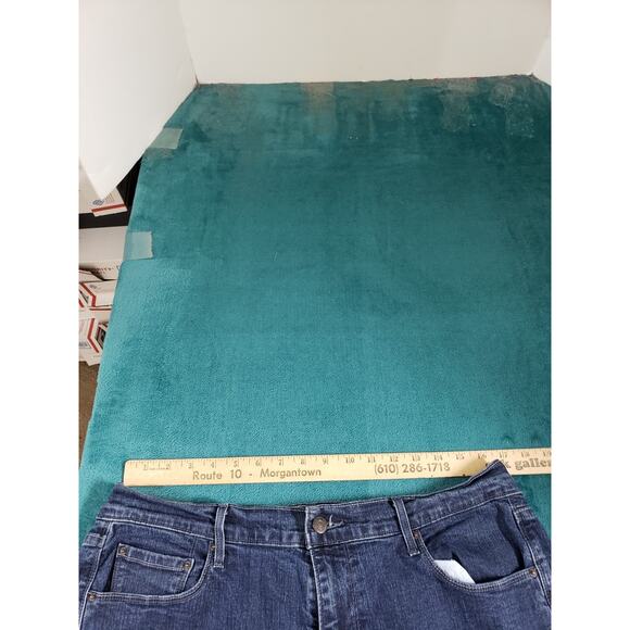 Levis 505 Jeans Size 16 Womens Blue Stretch Pants Mid Rise Curvy Straight - Picture 9 of 14
